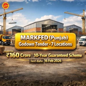 MARKFED Punjab Godown Tender – 10-Year Guaranteed Scheme