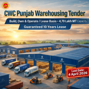 CWC Punjab Warehousing Tender – 10-Year Guaranteed Scheme